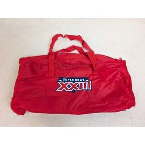 Super Bowl XXIII 1989 NFL Red Nylon Duffel Bag